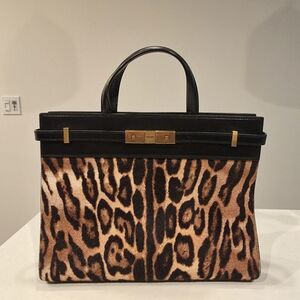 Saint Laurent Pony Hair Manhattan Top Handle Bag